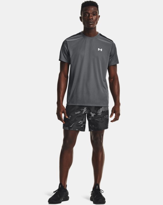 Men's UA Speed Stride Short Sleeve, Gray, pdpMainDesktop image number 2